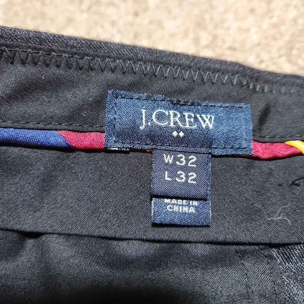 J. Crew Dress Pants Men 32X32 (33X30) Bedford Wool Straight Leg